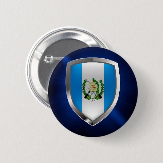 Guatemala Mettalic Emblem Button (Vorne & Hinten)