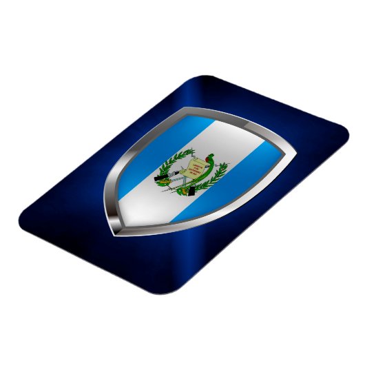 Guatemala Mettalic Emblem Magnet (Linke Seite)