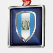 Guatemala Mettalic Emblem Silbernes Ornament (Links)
