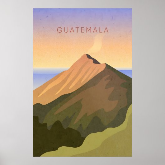Guatemala Minimal Travel Poster (Vorne)
