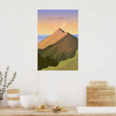 Guatemala Minimal Travel Poster (Küche)