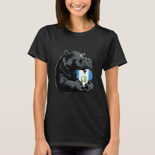 Guatemala Nilpferd Rhino Herz guatemaltekische Fla T-Shirt