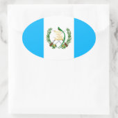Guatemala Ovaler Aufkleber (Tasche)