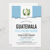 Guatemala| Party Flag Weißer Einladung (Vorne/Hinten)
