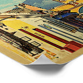 Guatemala Poster Vintage Reise Antigua Art (Ecke)