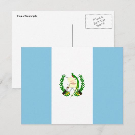 Guatemala Postkarte (Vorne/Hinten)