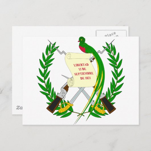 Guatemala Postkarte (Vorne/Hinten)