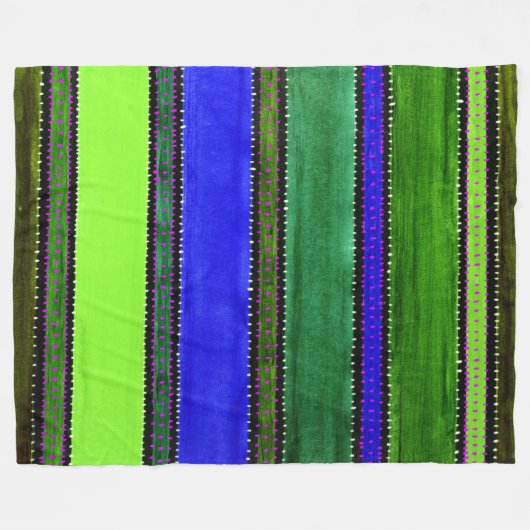 Guatemala Rainbow Fleece Blanken (Vorderseite (Horizontal))