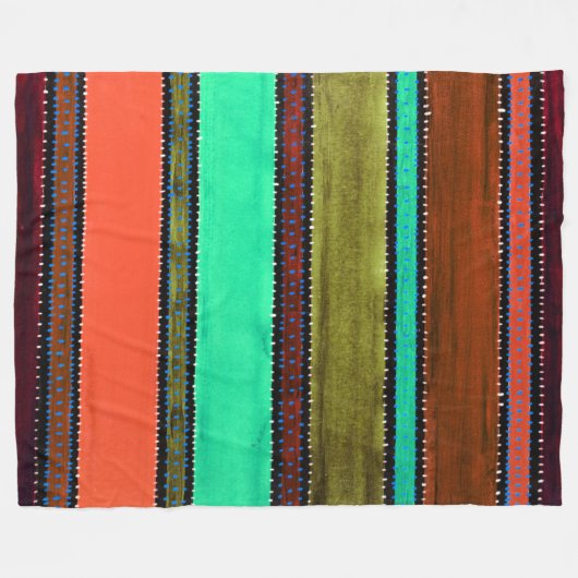 Guatemala Rainbow Fleece Blanken (Vorderseite (Horizontal))