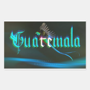 Guatemala Rechteckiger Aufkleber