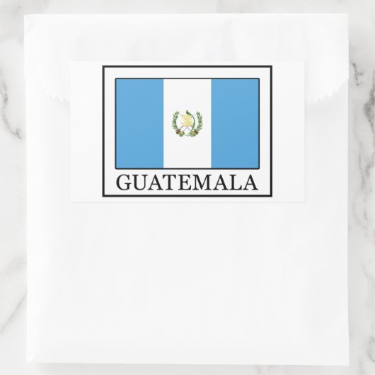 Guatemala Rechteckiger Aufkleber (Tasche)
