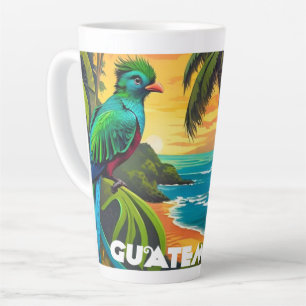 Guatemala Reise Vintage Retro Poster Wandkunst Set Milchtasse