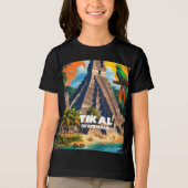 Guatemala Reisen Vintage Poster Tikal Tri-Blend Shirt (Vorderseite)
