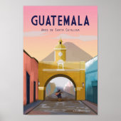 Guatemala Reiseposter ANTIGUA Guatemala Wall Déc Poster (Vorne)