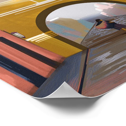 Guatemala Reiseposter ANTIGUA Guatemala Wall Déc Poster (Ecke)