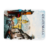 Guatemala Retro Vintage Reise Kunst Magnet (Horizontal)