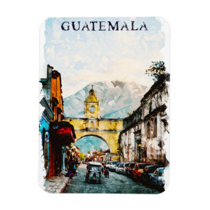 Guatemala Retro Vintage Reise Kunst Magnet