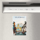 Guatemala Retro Vintage Travel Magnet (In Situ (Geschirrspüler))