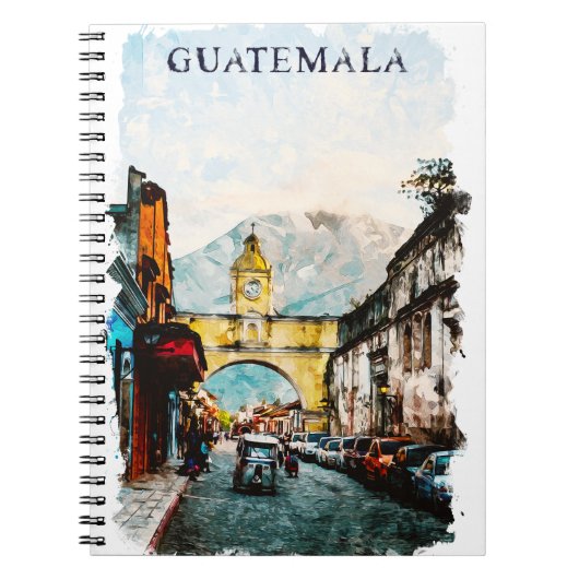 Guatemala Retro Vintage Travel Notizblock (Vorderseite)