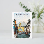 Guatemala Retro Vintage Travel Postkarte (Stehend Vorderseite)