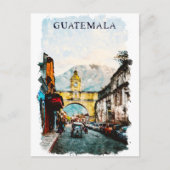 Guatemala Retro Vintage Travel Postkarte (Vorderseite)