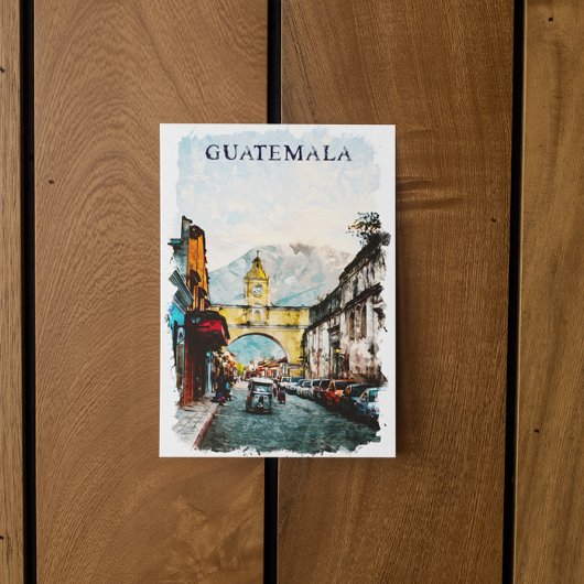 Guatemala Retro Vintage Travel Postkarte