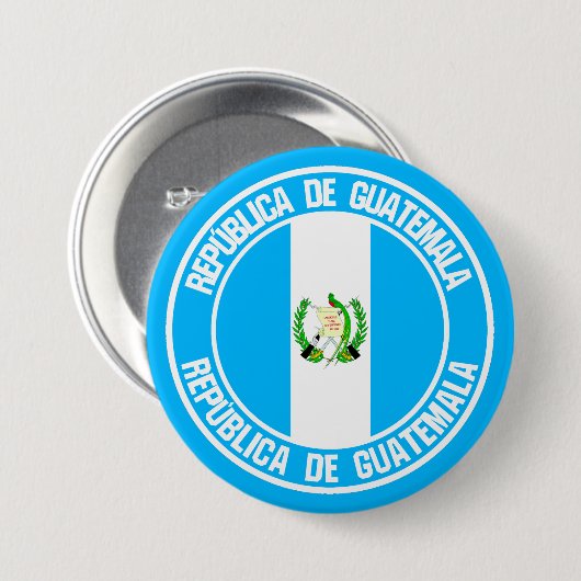 Guatemala-RundEmblem Button (Vorne & Hinten)
