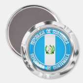 Guatemala-RundEmblem Magnet (Vorderseite/Rückseite)