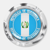 Guatemala-RundEmblem Magnet (Vorne)