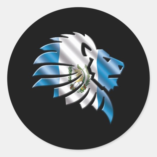 Guatemala Runder Aufkleber (Vorderseite)