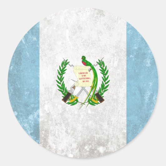 Guatemala Runder Aufkleber (Vorderseite)