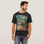 GUATEMALA, SANTA CRUZ DEL QUICHE Retro poster T-Shirt (Vorne ganz)