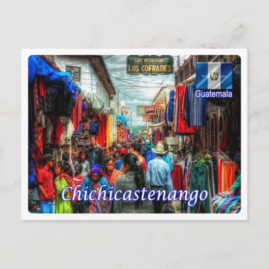 Guatemala - Santo Tomás Chichicastenango - Postkarte (Vorderseite)