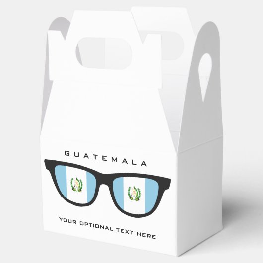 Guatemala Shades benutzerdefinierte Text- und Farb Geschenkschachtel (Geöffnet)