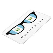 Guatemala Shades benutzerdefinierte Text- und Farb Magnet (Linke Seite)
