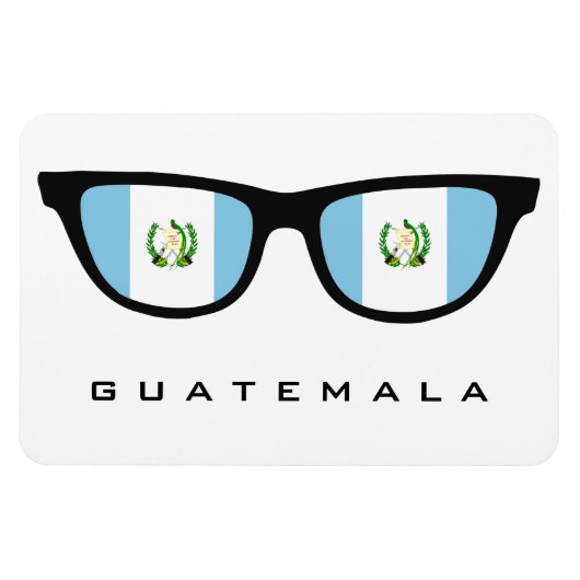 Guatemala Shades benutzerdefinierte Text- und Farb Magnet (Horizontal)