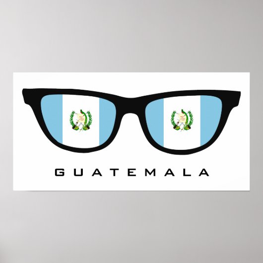 Guatemala Shades benutzerdefinierte Text- und Farb Poster (Vorne)