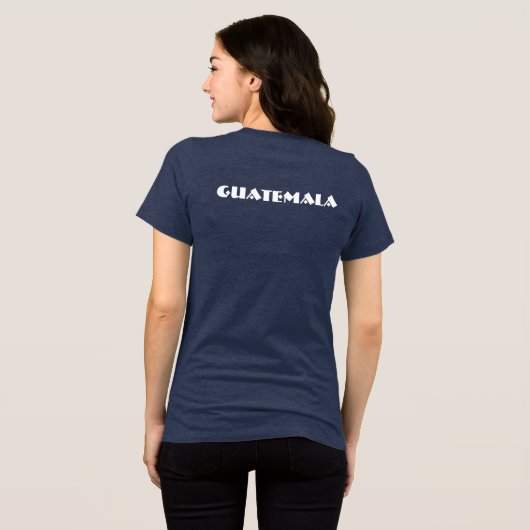 Guatemala Special Tourist Geschenk Classic Tri-Blend Shirt (Rückseite voll)