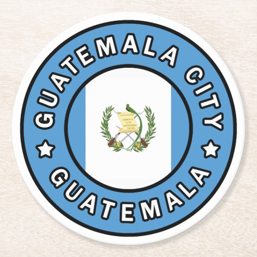Guatemala-Stadt Guatemala Runder Pappuntersetzer (Vorderseite)