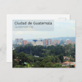 Guatemala-Stadt Postkarte (Vorne/Hinten)