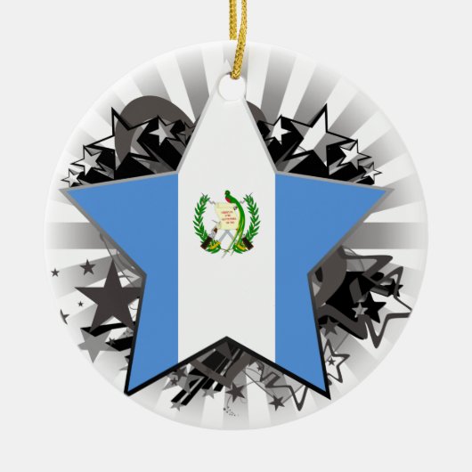 Guatemala-Stern Keramik Ornament (Vorne)