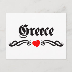 Guatemala Tattoo Style Postkarte