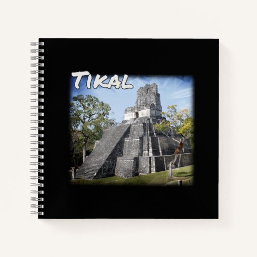 Guatemala Tikal Ruins Temple Notizblock (Vorderseite)