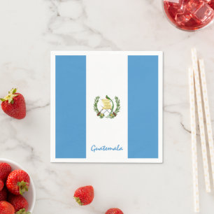 Guatemala und Guatemala Flag Party Fashion/Sport F Serviette