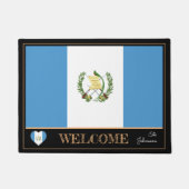 Guatemala und Guatemala Flaggenmatten /Sport Willk Fußmatte (Vorderseite)