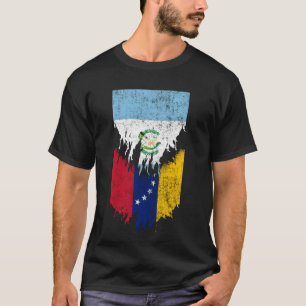Guatemala-venezolanische Flaggen gepeitscht Torn G T-Shirt