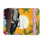 Guatemala Vintage Autovermietung Plakat Magnet (Horizontal)