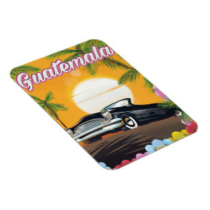 Guatemala Vintage Reiseplakat Magnet