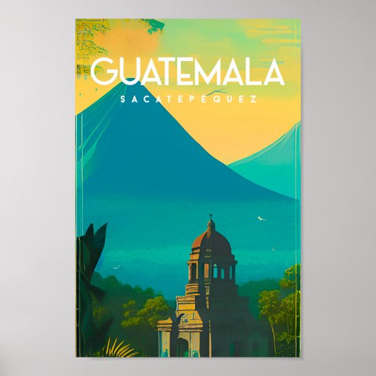 Guatemala-Vintage Reiseplakat Poster (Vorne)