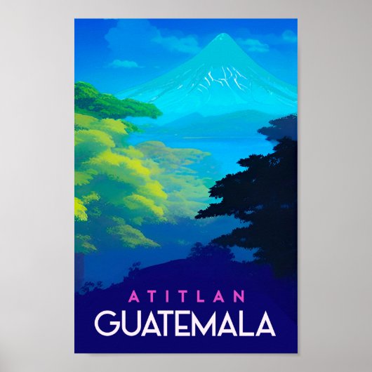 Guatemala Vintage Reiseplakat Poster (Vorne)
